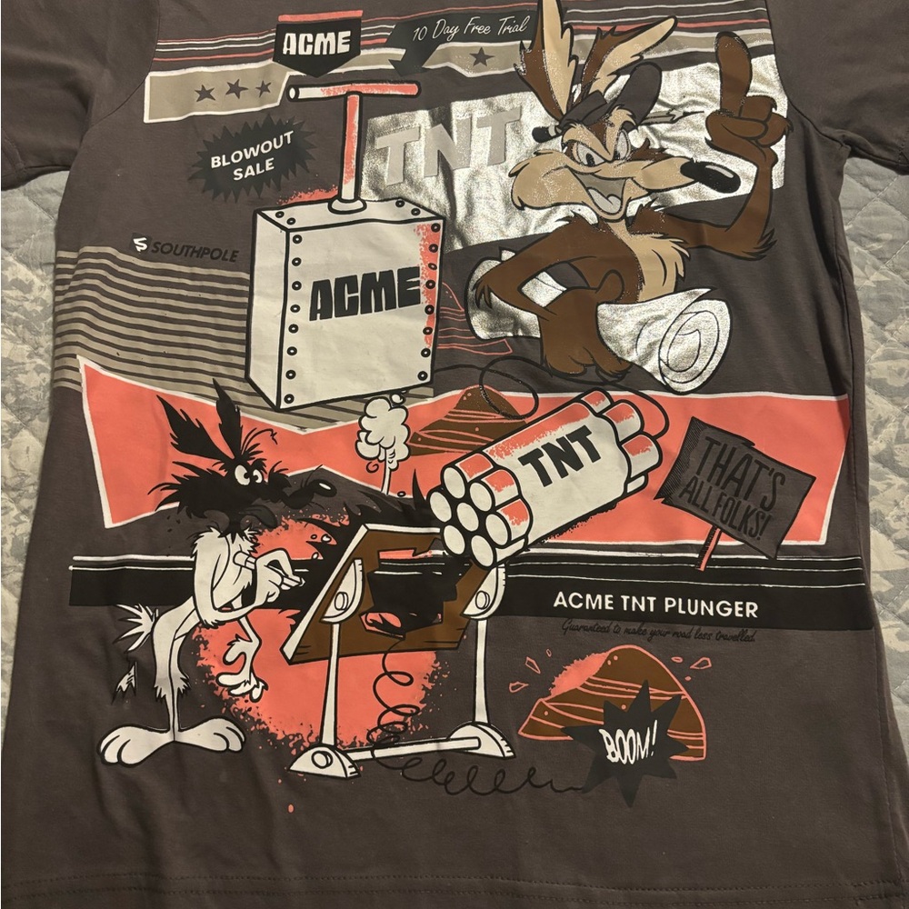 South Pole Looney Tunes Graphic Tee - Dark Gray
